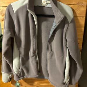 Eastern Mountain Sports Purple and White Fleece Jacket